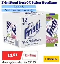 Bol.com Fristi Rood Fruit 0% Suiker Houdbaar aanbieding