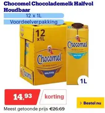 Bol.com Chocomel Chocolademelk Halfvol Houdbaar aanbieding