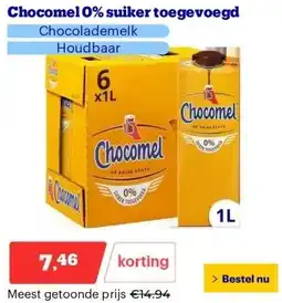 Bol.com Chocomel 0% suiker toegevoegd aanbieding