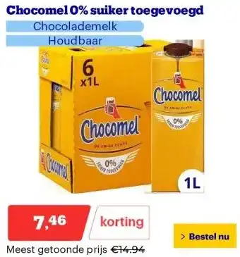 Bol.com Chocomel 0% suiker toegevoegd aanbieding