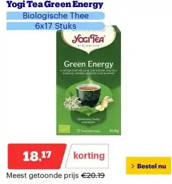 Bol.com Yogi Tea Green Energy aanbieding