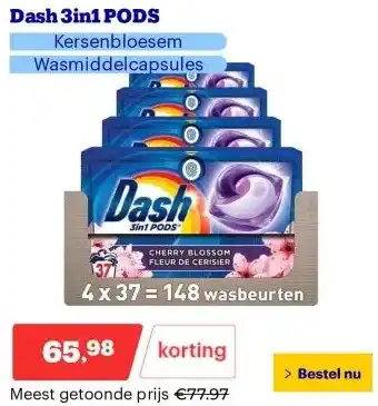 Bol.com Dash 3in1 PODS aanbieding