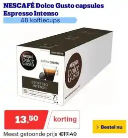 Bol.com NESCAFÉ Dolce Gusto capsules Espresso Intenso aanbieding