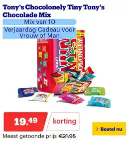 Bol.com Tony's Chocolonely Tiny Tony's Chocolade Mix aanbieding