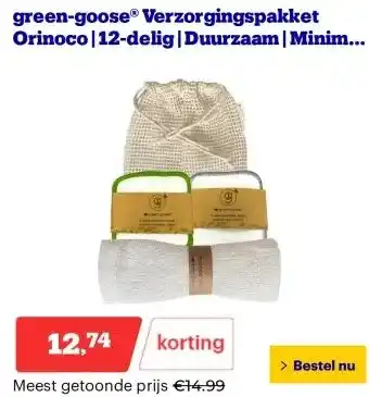 Bol.com green goose Verzorgingspakket Orinoco aanbieding