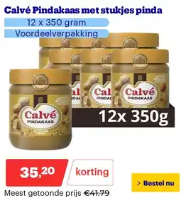 Bol.com Calvé Pindakaas met stukjes pinda aanbieding