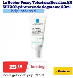 Bol.com La Roche-Posay Toleriane Rosaliac AR SPF30 hydraterende dagcreme 50ml aanbieding