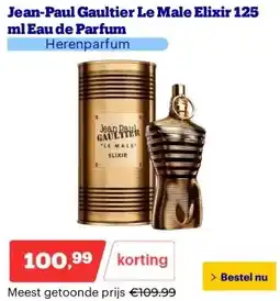 Bol.com Jean-Paul Gaultier Le Male Elixir 125 ml Eau de Parfum aanbieding