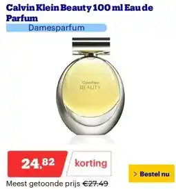 Bol.com Calvin Klein Beauty 100 ml Eau de Parfum aanbieding