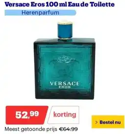 Bol.com Versace Eros 100 ml Eau de Toilette aanbieding