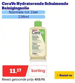 Bol.com CeraVe Hydraterende Schuimende Reinigingsolie aanbieding