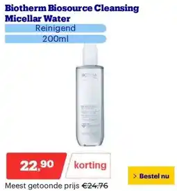 Bol.com Biotherm Biosource Cleansing Micellar Water aanbieding