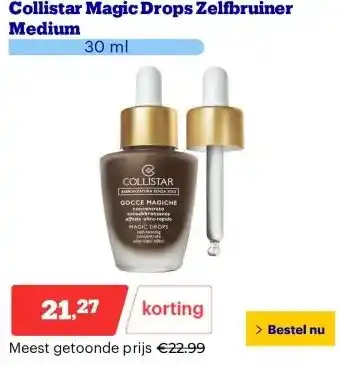 Bol.com Collistar Magic Drops Zelfbruiner Medium aanbieding