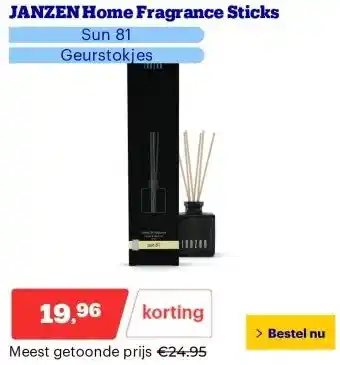 Bol.com JANZEN Home Fragrance Sticks aanbieding