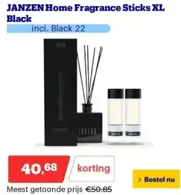 Bol.com JANZEN Home Fragrance Sticks XL Black aanbieding