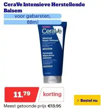 Bol.com CeraVe Intensieve Herstellende Balsem aanbieding