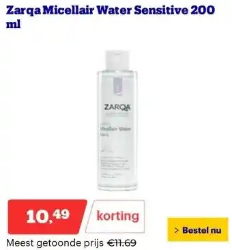 Bol.com Garnier SkinActive Micellair Reinigingswater Met Rozenwater aanbieding