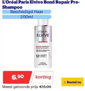 Bol.com L'Oréal Paris Elvive Bond Repair Pre-Shampoo aanbieding