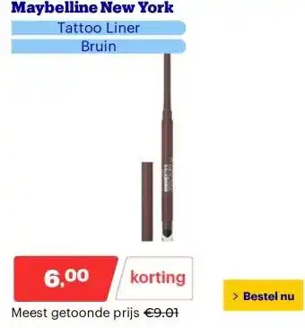 Bol.com Maybelline New York aanbieding