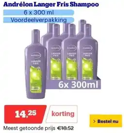 Bol.com Andrélon Langer Fris Shampoo aanbieding