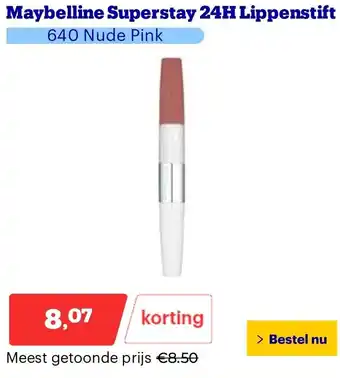 Bol.com Maybelline Superstay 24H Lippenstift aanbieding