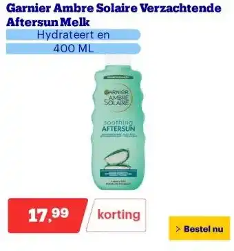 Bol.com Garnier Ambre Solaire Verzachtende Aftersun Melk aanbieding