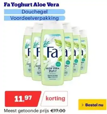 Bol.com Fa Yoghurt Aloe Vera aanbieding