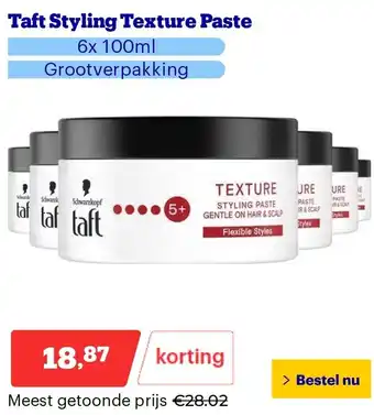 Bol.com Taft Styling Texture Paste aanbieding