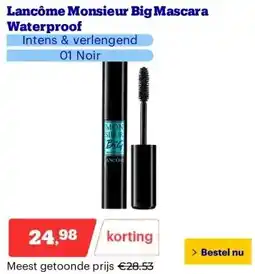 Bol.com Lancôme Monsieur Big Mascara Waterproof aanbieding