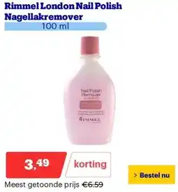 Bol.com Rimmel London Nail Polish Nagellakremover aanbieding