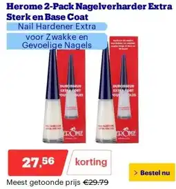 Bol.com Herome 2-Pack Nagelverharder Extra Sterk en Base Coat aanbieding