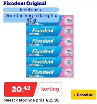 Bol.com Fixodent Original aanbieding