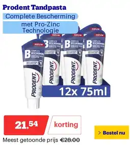 Bol.com Prodent Tandpasta aanbieding