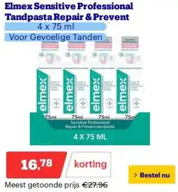 Bol.com Elmex Sensitive Professional Tandpasta Repair & Prevent aanbieding