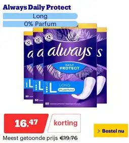 Bol.com Always Daily Protect aanbieding