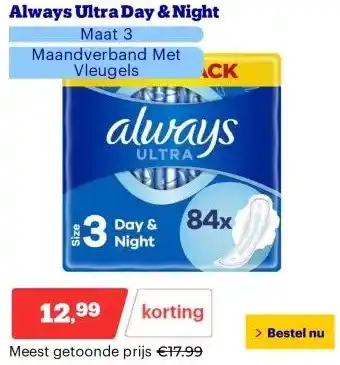 Bol.com Always Ultra Day & Night aanbieding