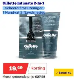 Bol.com Gillette Intimate 2-In-1 aanbieding