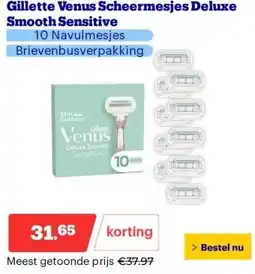 Bol.com Gillette Venus Scheermesjes Deluxe Smooth Sensitive aanbieding