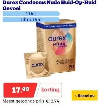 Bol.com Durex Condooms Nude Huid-Op-Huid Gevoel aanbieding