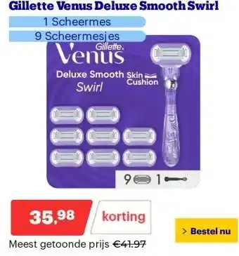 Bol.com Gillette Venus Deluxe Smooth Swirl aanbieding