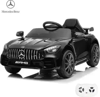 Bol.com Mercedes GT-R AMG - Elektrische Kinderauto Zwart - 12V - 1 tot 5 jaar aanbieding