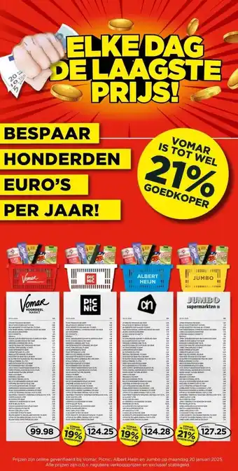 Vomar Voordeelmarkt ELKE DAG DE LAAGSTE PRIJS! aanbieding