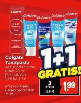 Vomar Voordeelmarkt Colgate Tandpasta aanbieding