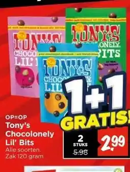 Vomar Voordeelmarkt OP=OP Tony's Chocolonely Lil' Bits aanbieding