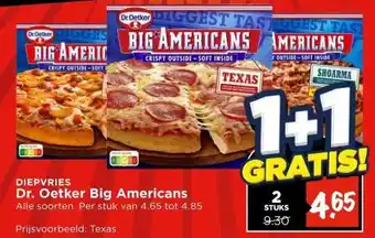 Vomar Voordeelmarkt Dr. Oetker Big Americans aanbieding