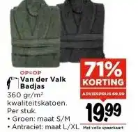 Vomar Voordeelmarkt Van der Valk Badjas aanbieding