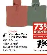 Vomar Voordeelmarkt OP=OP Van der Valk Kids Poncho aanbieding