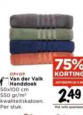 Vomar Voordeelmarkt Van der Valk Handdoek aanbieding