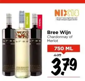 Vomar Voordeelmarkt Bree Wijn Chardonnay of Merlot aanbieding