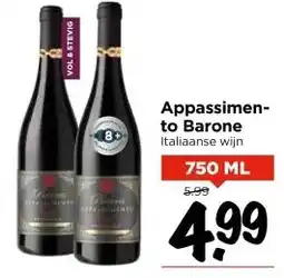 Vomar Voordeelmarkt Appassimen- to Barone Italiaanse wijn aanbieding